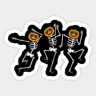 Halloween Dancing Skeleton Sticker